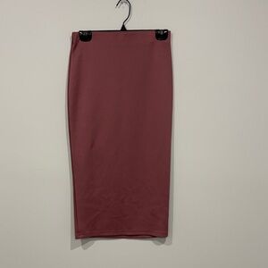 Elegant Pink Women's midi pencil Skirt